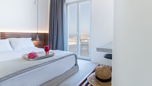 Deluxe Suite (Ios) | 2 phòng ngủ, bộ trải giường bằng vải cotton Ai Cập 
