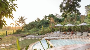 2 outdoor pools, open 7:00 AM to 9:00 PM, pool umbrellas, sun loungers - The Hillside Resort Siargao (General Luna)