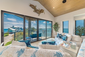 8 bedrooms, in-room safe, desk, iron/ironing board - Nirvana Shores: Ocean-2-River FL Beach House w/heated pool,dock,elevator,hot tub (Stuart)