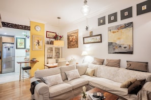 Smart TV, lettore DVD, libri, biblioteca musicale