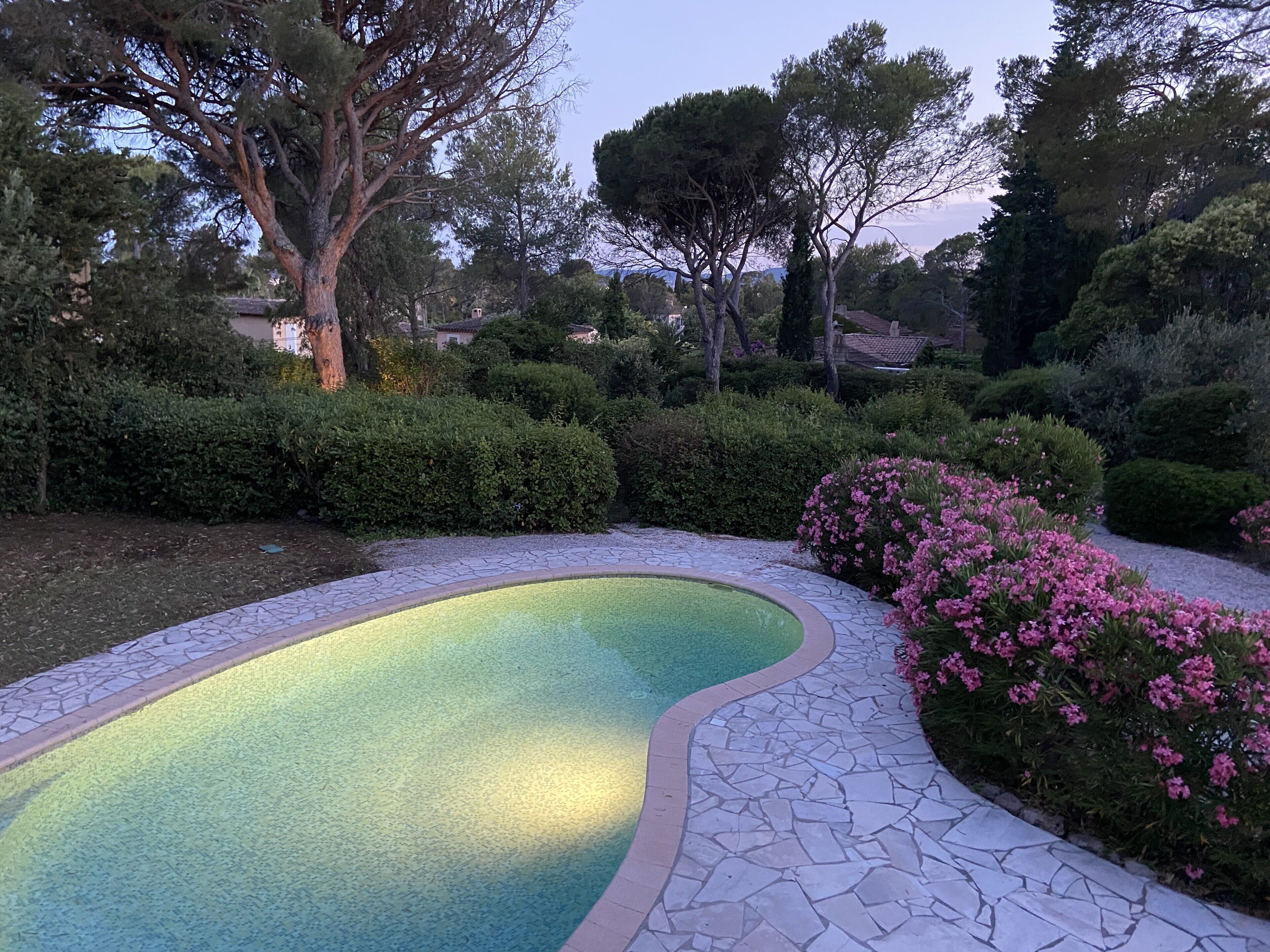 Piscine extérieure, piscine chauffée