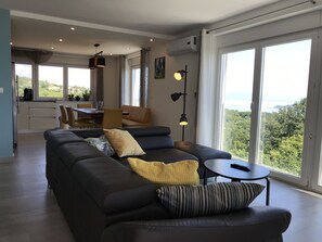 TV connectée, cheminée, baby-foot, table de tennis de table