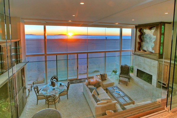Old furniture shown (updated)- can't resist the sunset!