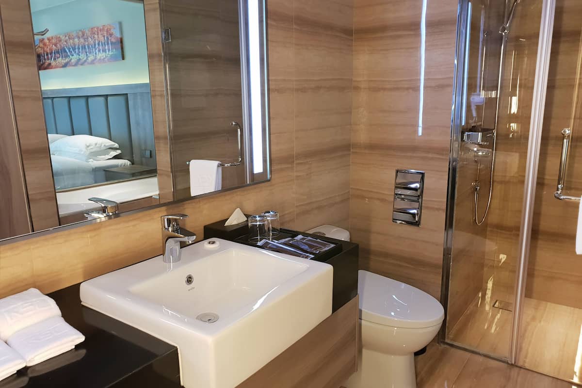 premier deluxe king with bathtub | bathroom sink