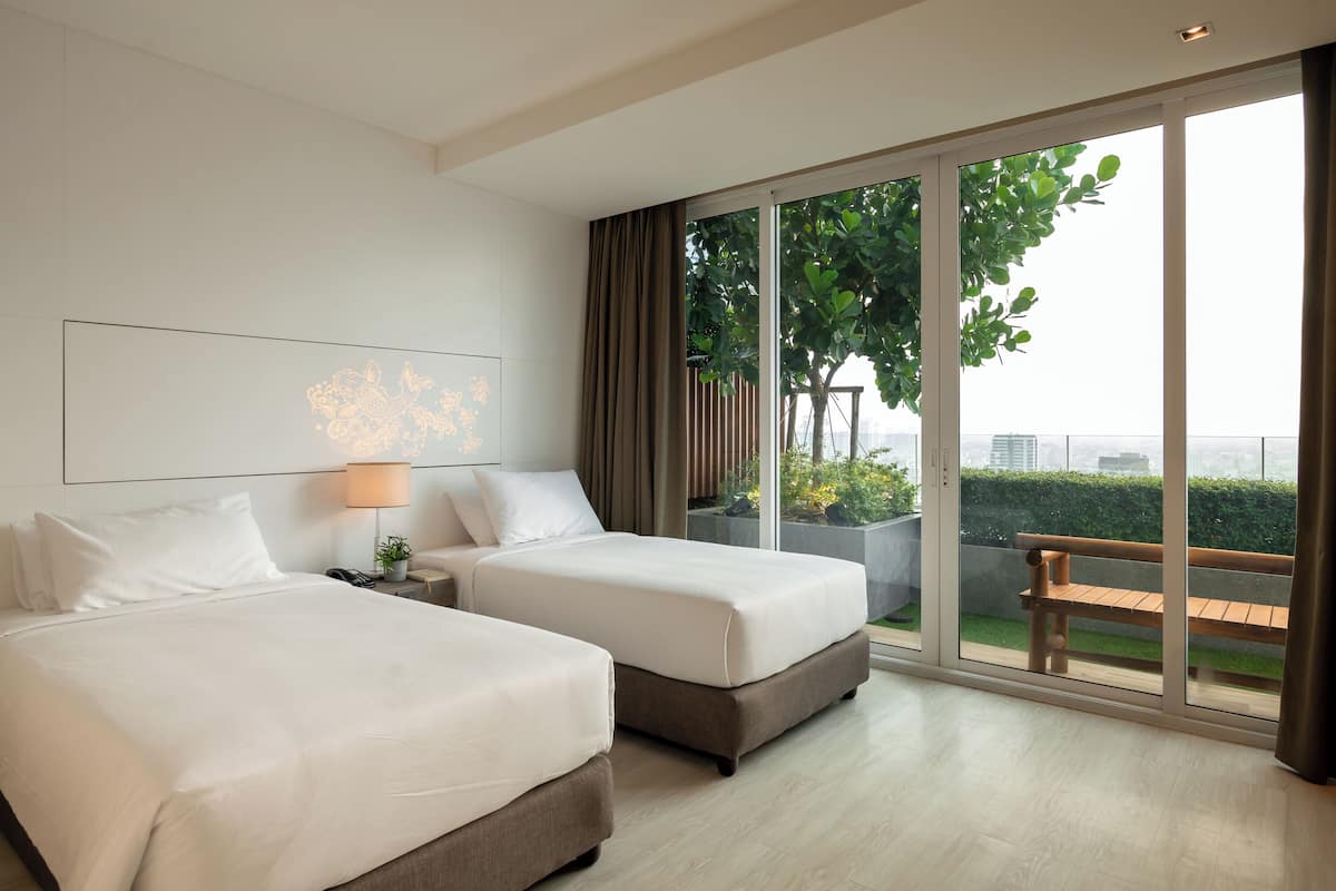 Zen Garden 2 Bedroom Suite | 1 soverom og sengetøy av topp kvalitet