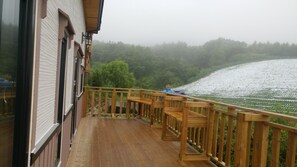 Family Duplex (4) | Balcony - Daegwallyeong Solbawee Log-Housing Pension (Pyeongchang)
