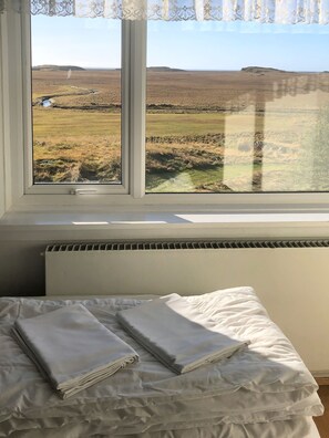 Tweepersoonskamer, gemeenschappelijke badkamer (Small) | Verduisterende gordijnen, geluiddichte muren, gratis wifi, beddengoed