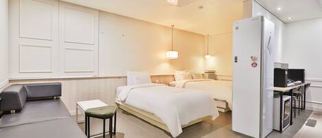 Individually decorated, individually furnished, desk, soundproofing