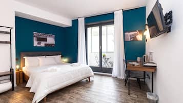 1 chambre, literie de qualité supérieure, minibar, bureau