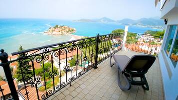 Appartement Deluxe, 1 chambre, vue mer | Solarium