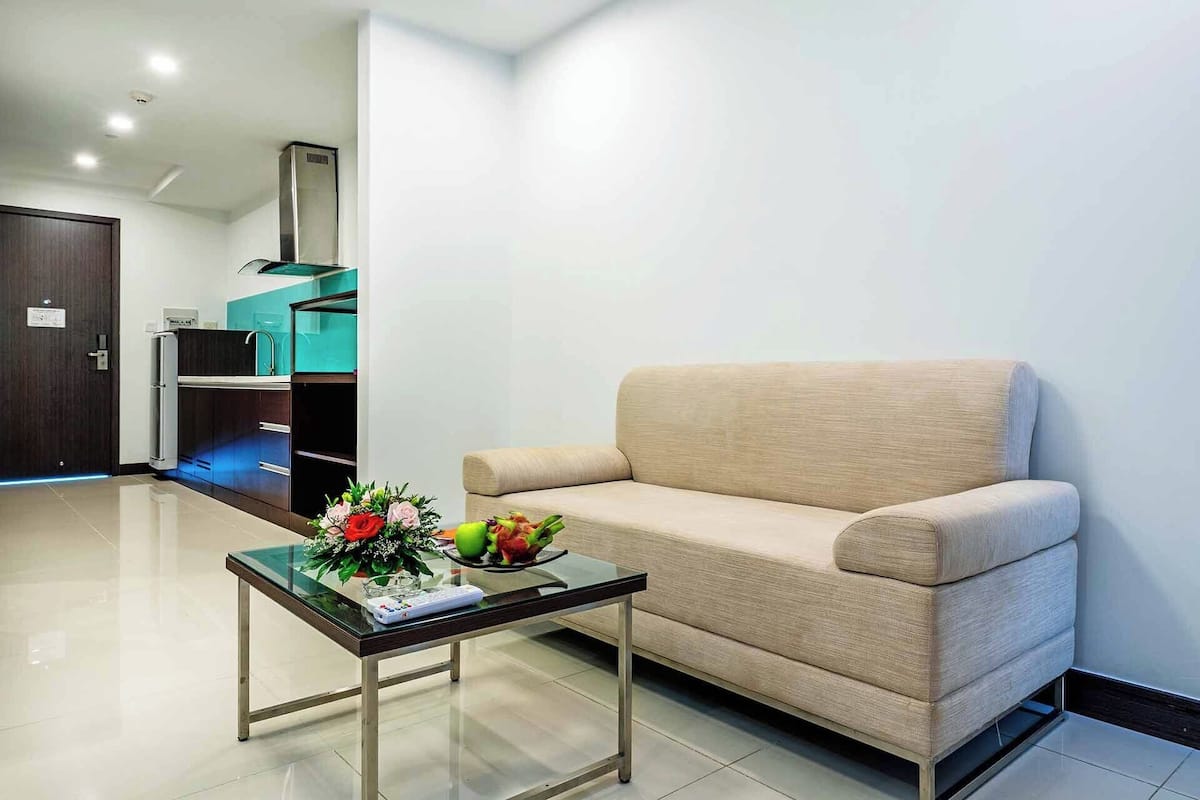 ห้องสแตนดาร์ด (One-Bedroom Suite Twin) | มินิบาร์, ตู้นิรภัยในห้องพัก, ผ้าม่านกันแสง, ห้องเก็บเสียง