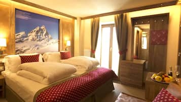 Ropa de cama de alta calidad y minibar