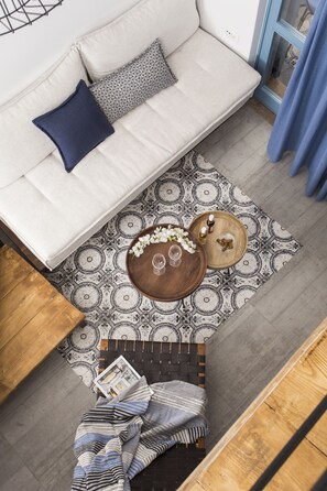 MARASI LOFT SUITE | Premium bedding, in-room safe, individually decorated - Blue Jasmine Suites (Rhodes)