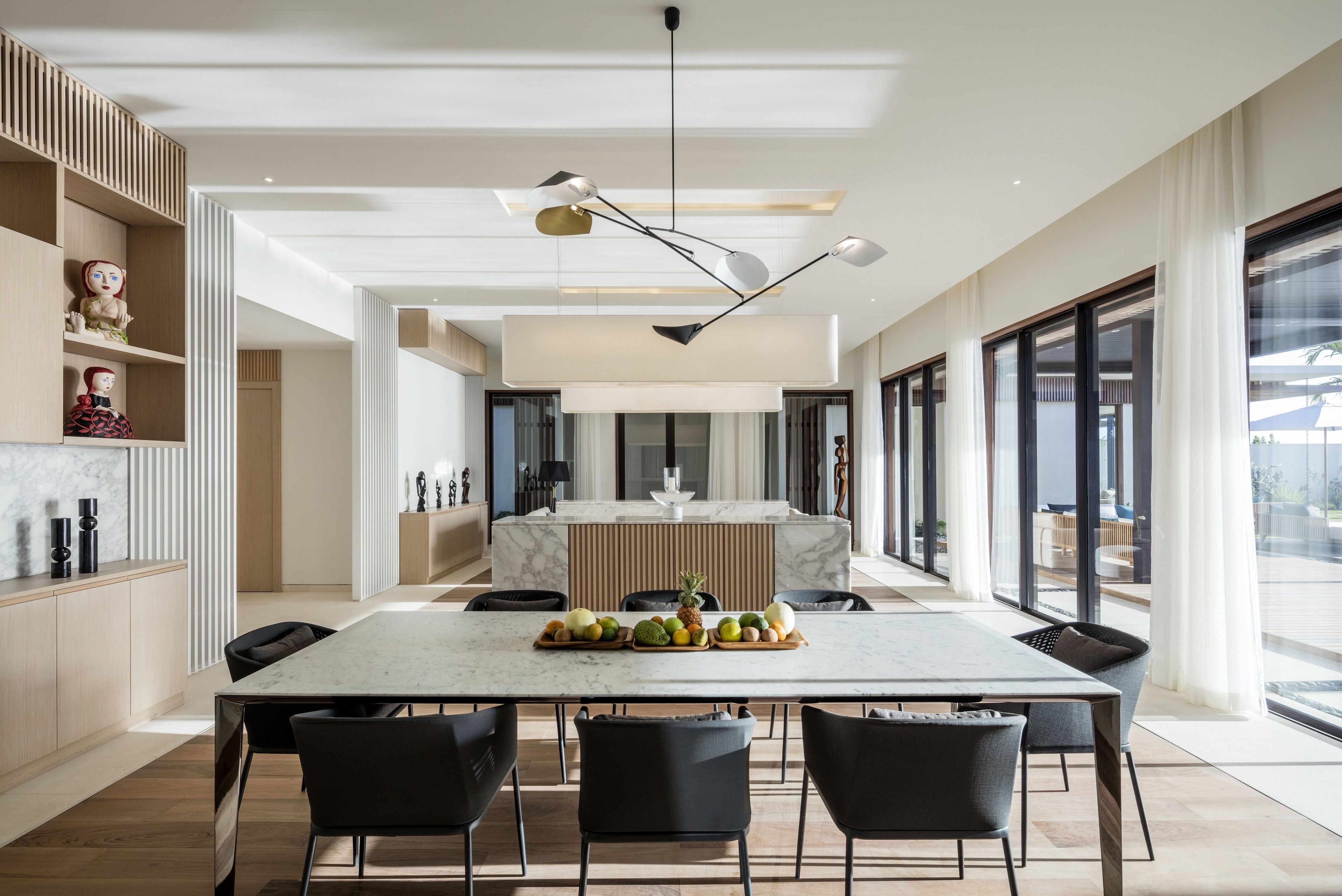 four bedroom beachfront pool villa | in-room dining