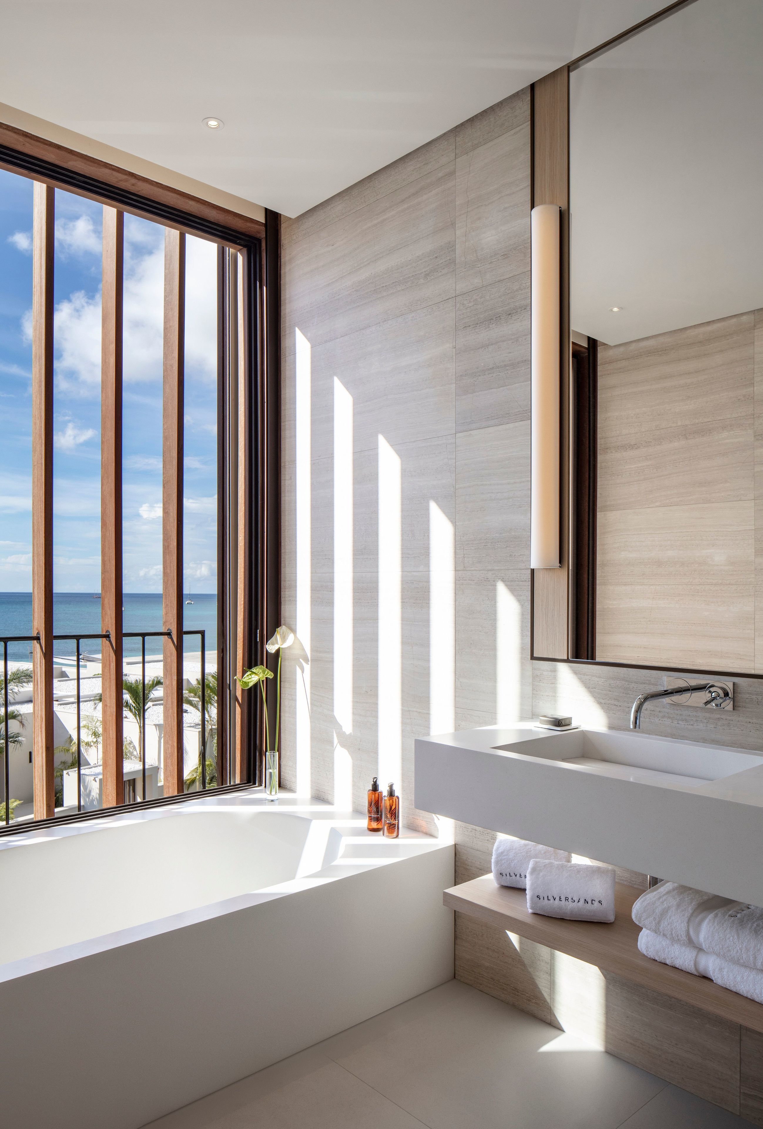 suite, 1 bedroom, ocean view (penthouse) | bathroom | separate bathtub and shower, deep-soaking bathtub, rainfall showerhead