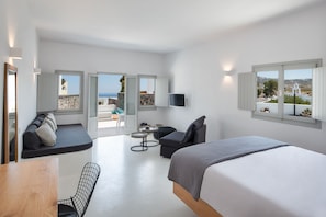 Minibar, in-room safe, iron/ironing board, free cots/infant beds - June Twenty Suites (Santorini)