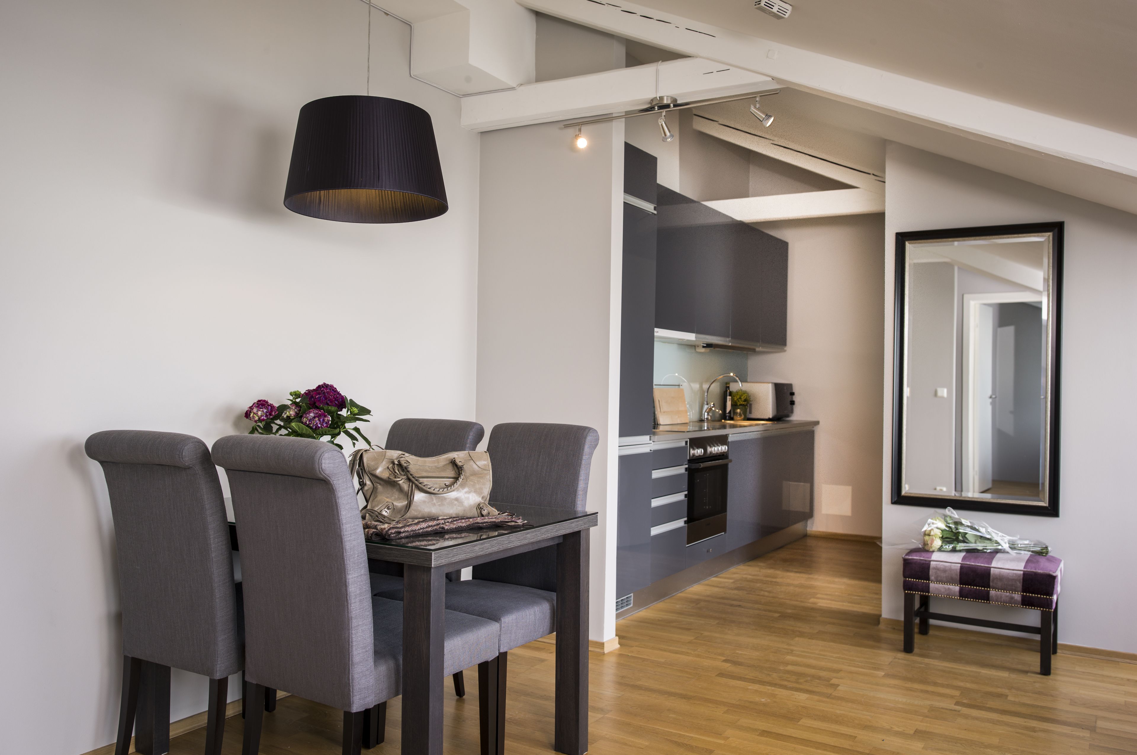 Leilighet, 1 soverom | Eget kjøkken | Kjøleskap, mikrobølgeovn, ovn og kokeplater