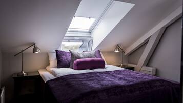 1 Schlafzimmer, individuell dekoriert, individuell eingerichtet