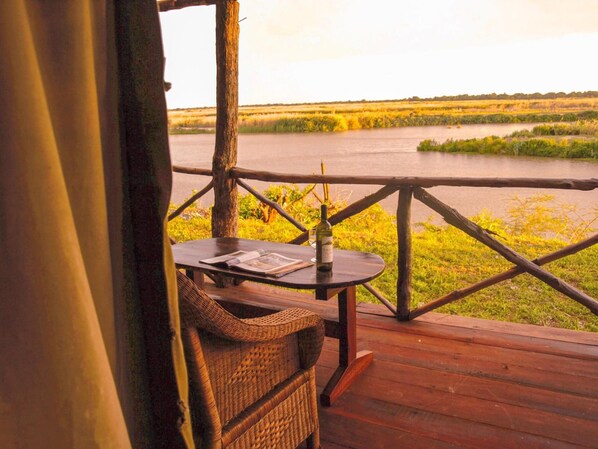 Balcony - Selous Butembo Tented Lodge Lotus (Selous Game Reserve)