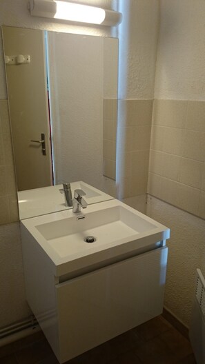 Shower, hair dryer