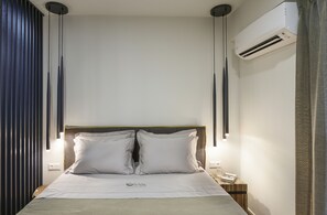 Apartment, City View | 1 bedroom, in-room safe, desk, iron/ironing board - Olvios Design Suite (Thessaloniki)
