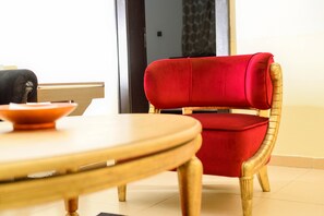 Luxury Apartment, 1 Bedroom | Living area - The Nook Apartments (Abuja)