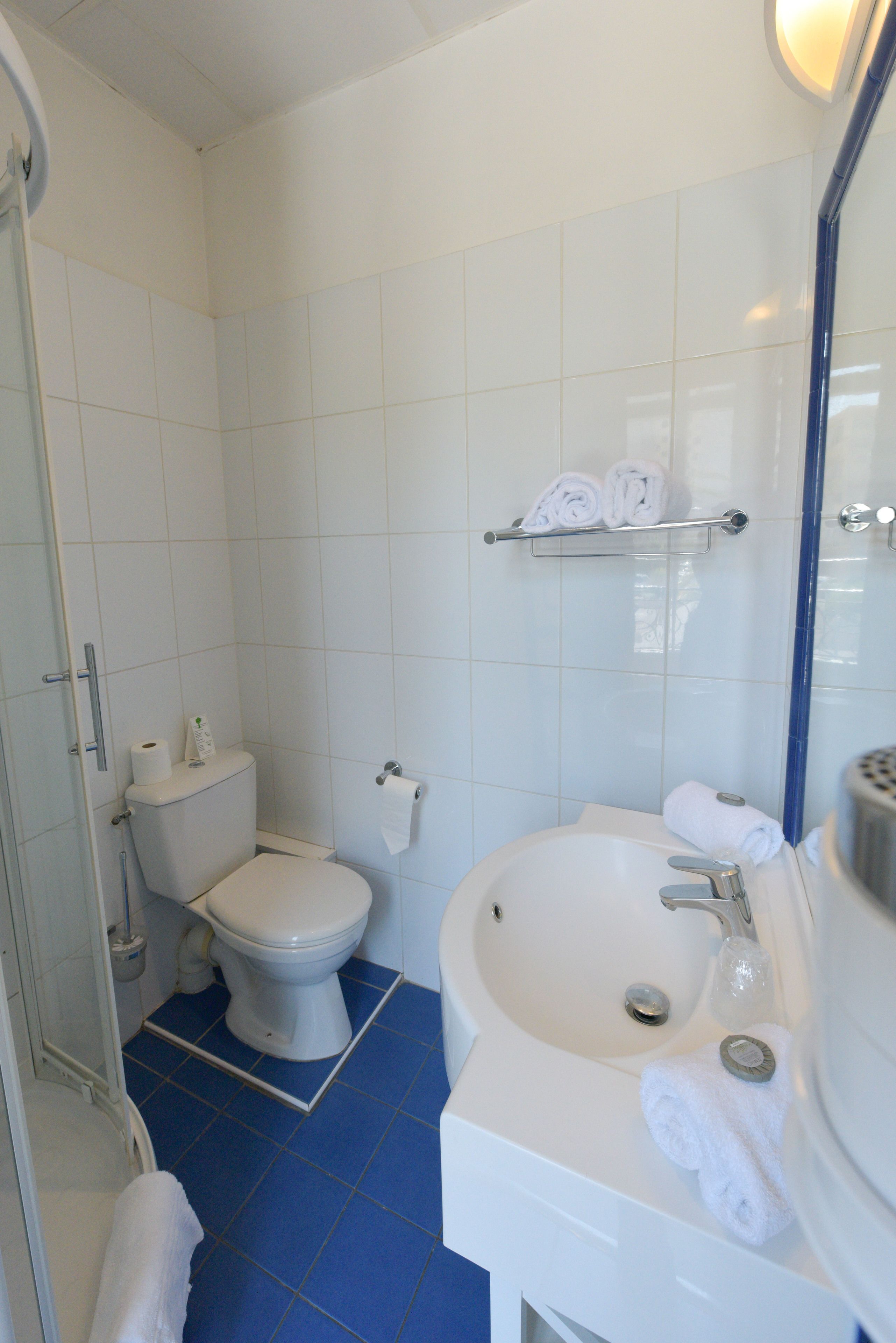 superior double room, 1 queen bed, non smoking | bathroom shower