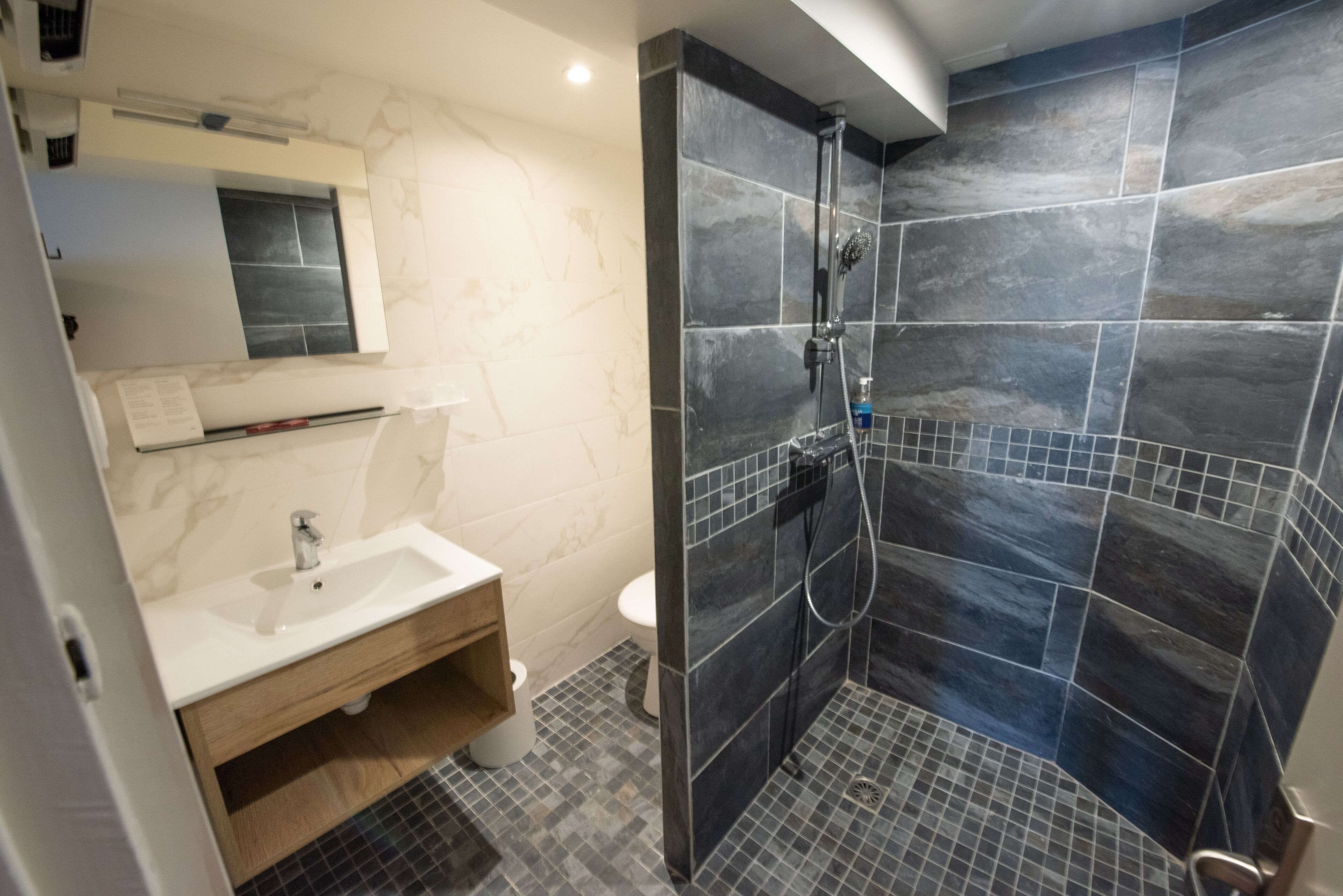 premium triple room, multiple beds, non smoking | bathroom | shower, rainfall showerhead, free toiletries, hair dryer