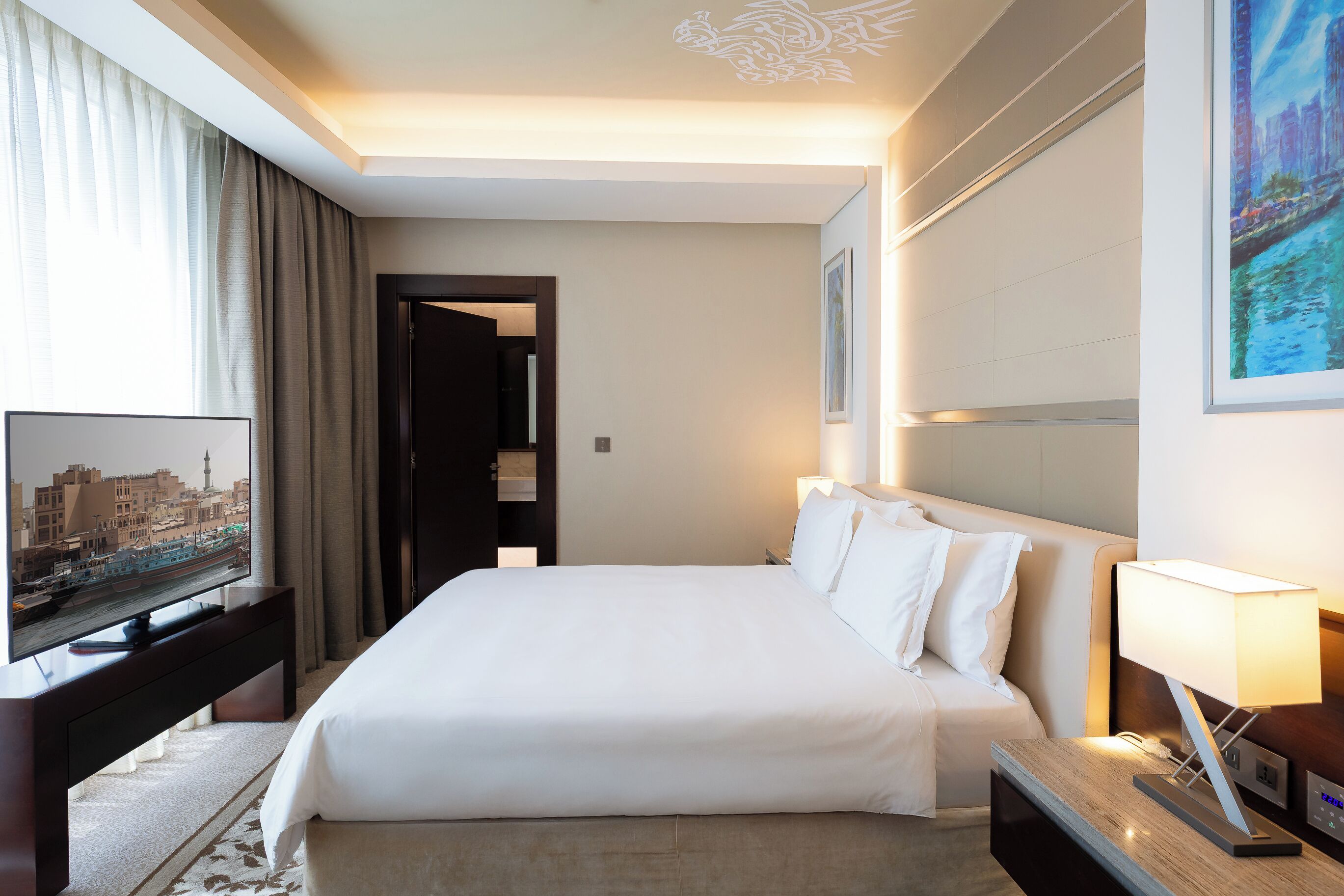 Rom – superior, 1 kingsize-seng, byutsikt | Sengetøy av topp kvalitet, dundyner og senger med Select Comfort-madrass