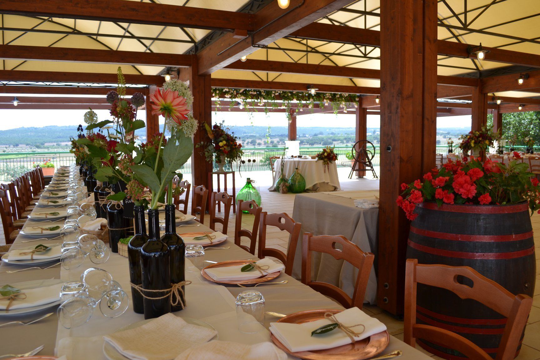 Espace mariage en plein air