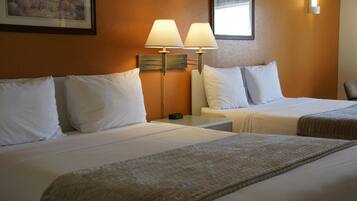 1 bedroom, desk, blackout drapes, iron/ironing board