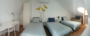 2 slaapkamers, een kluis op de kamer, een strijkplank/strijkijzer