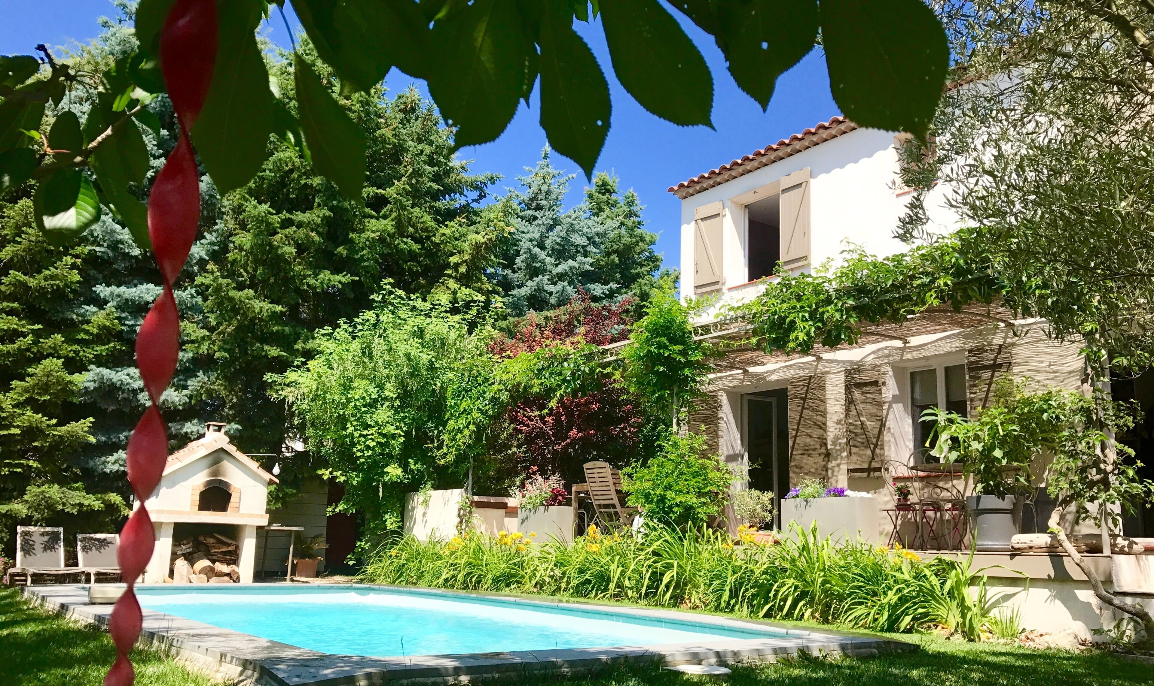 Piscine extérieure, piscine chauffée