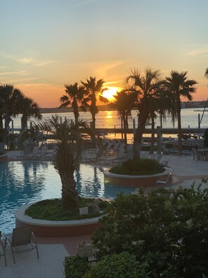 A heated pool