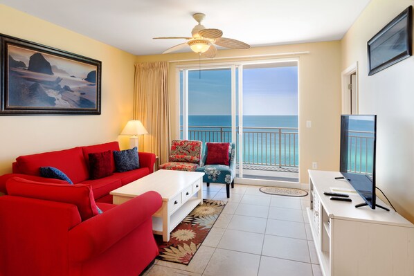 TV, DVD player, stereo