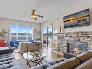 TV, fireplace, table tennis