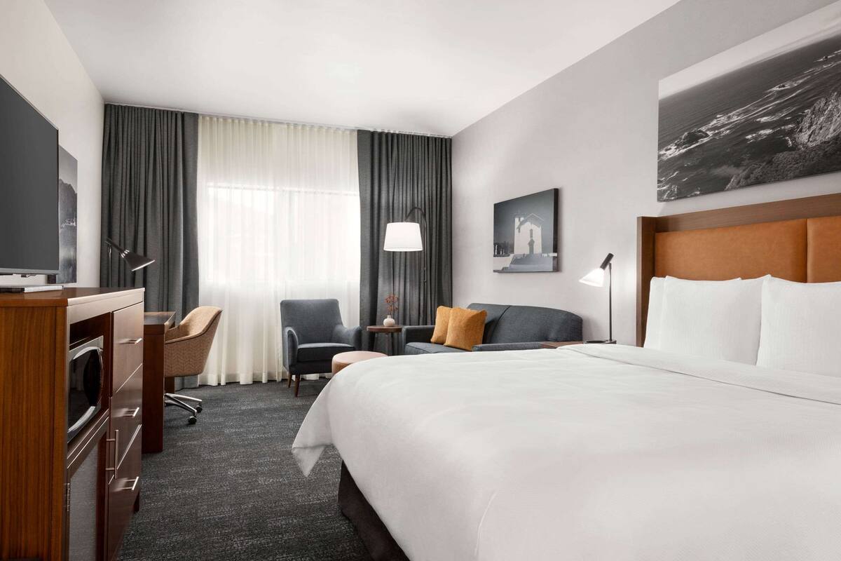 Executive Room, 1 King Bed, Accessible, Non Smoking | Premium bedding, desk, laptop workspace, iron/ironing board