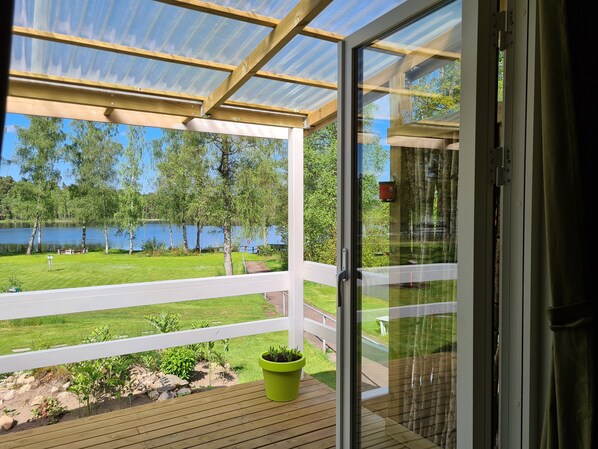 Comfort Apartment, 2 Bedrooms, Private Bathroom, Lake View | View from room - Den Sovande Älgen (Markaryd)