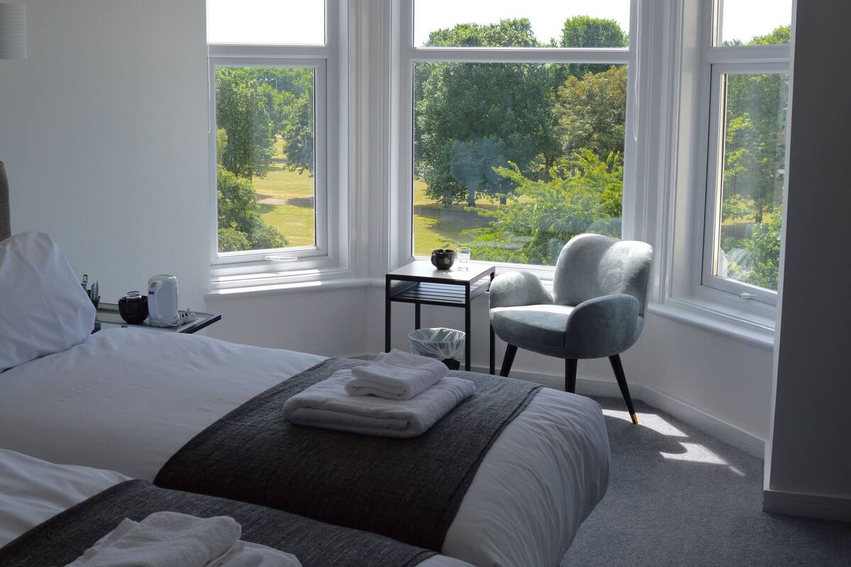 premium bedding, iron/ironing board, free wifi, bed sheets