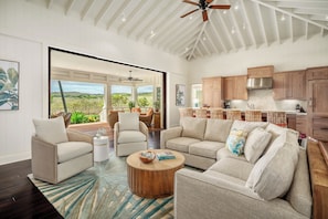 Bungalow, 3 Bedrooms (16) | Living area | 55-inch Smart TV with cable channels, TV - The Lodge at Kukui’ula (Koloa)