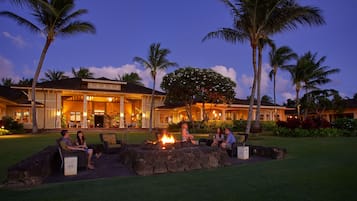 Front of property – evening/night