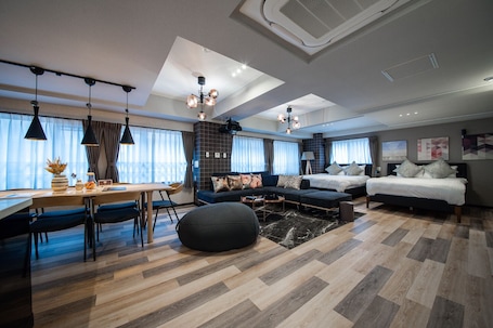 Theater Luxury Room, Non Smoking | Living area | Flat-screen TV. Sapporo Stay Nakajima Park