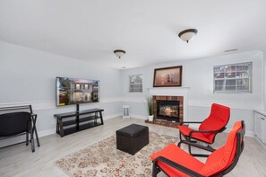 TV, books, video library