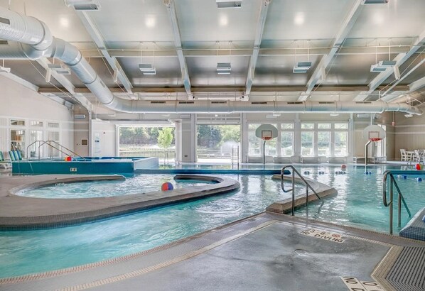 Indoor pool, outdoor pool