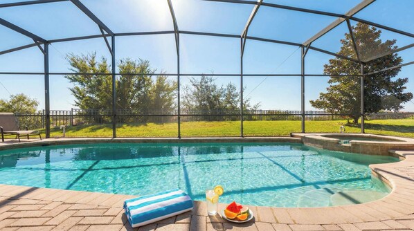 Outdoor pool, a heated pool - 6BR Windsor Hills | Pool & Themed Rooms (Kissimmee)