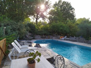 Outdoor pool - Villa Tucciano, 70 km from Rome, ideal for visiting Lazio, Umbria and Tuscany (Orte)