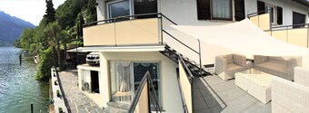 Direct on Lugano Lake: Take a Swim from your Villa - Cottage for 4 people in Riva San Vitale