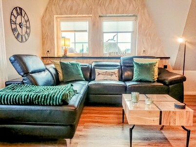 **** classified comfort vacation apartment 300 m to the beach, incl. beach chair