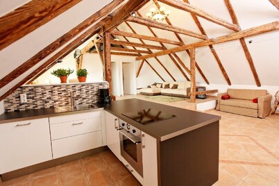 High modern bondet with antique, 200 meter to the lake, 10 Minutes to skicourse