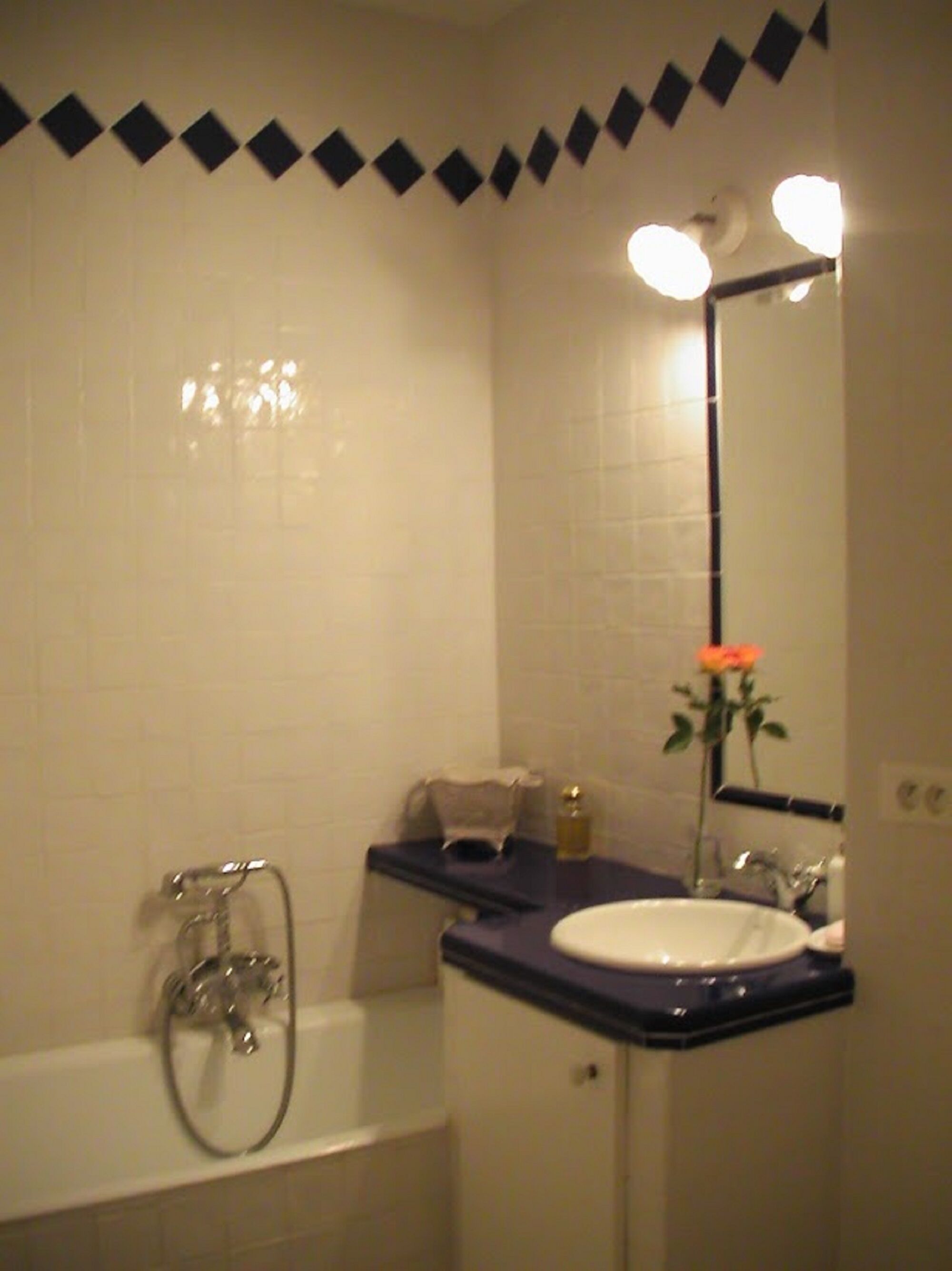 Baignoire, sèche-cheveux, papier toilette